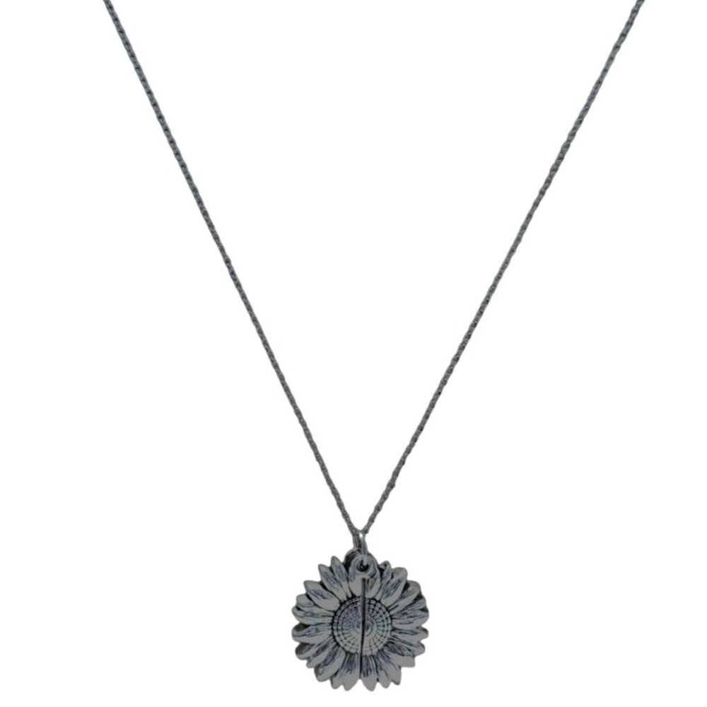 You Are My Sunshine Sunflower Openable Pendant Necklace Fashion Jewelry Women
